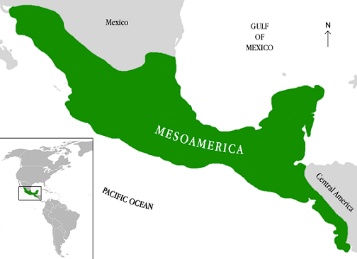 mapa mental de mesoamerica con dibujos